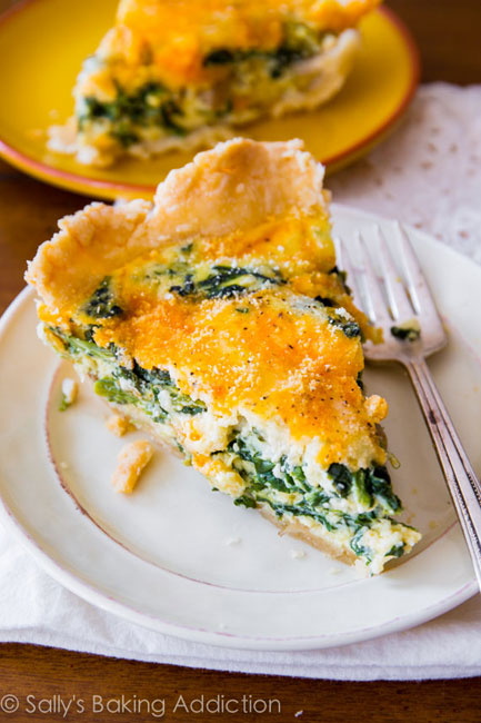 Cheesy Spinach Quiche